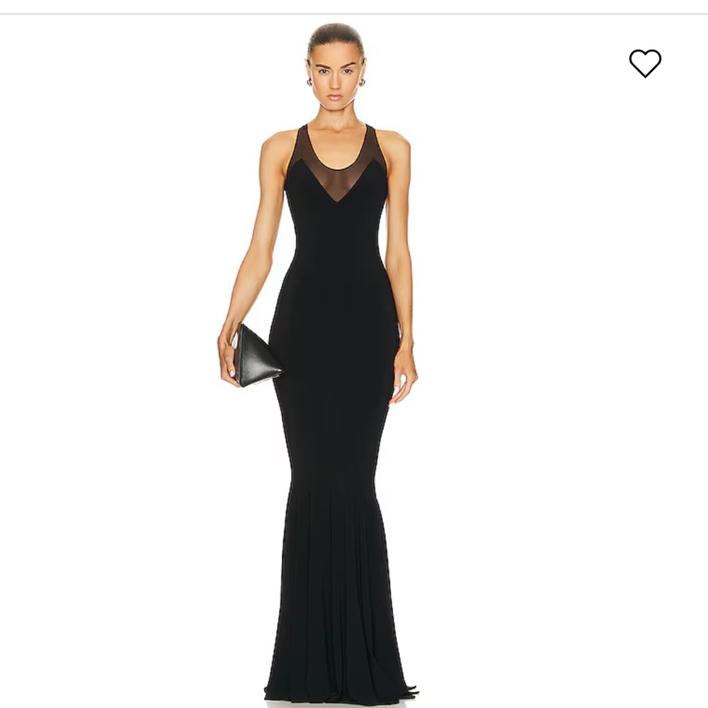 NWT NORMA KAMALI Racer Fishtail Gown